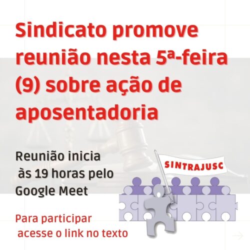 aposentadoria- sintrajusc -